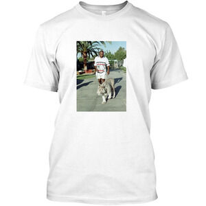 Mike Tyson Walking His Tiger On A Lead Unisex T Shirt